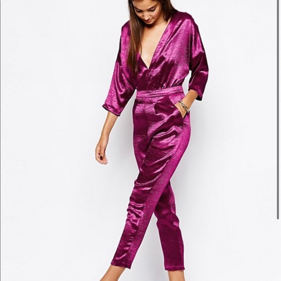 NWT Motel raspberry jumpsuit - Picture 4 of 7